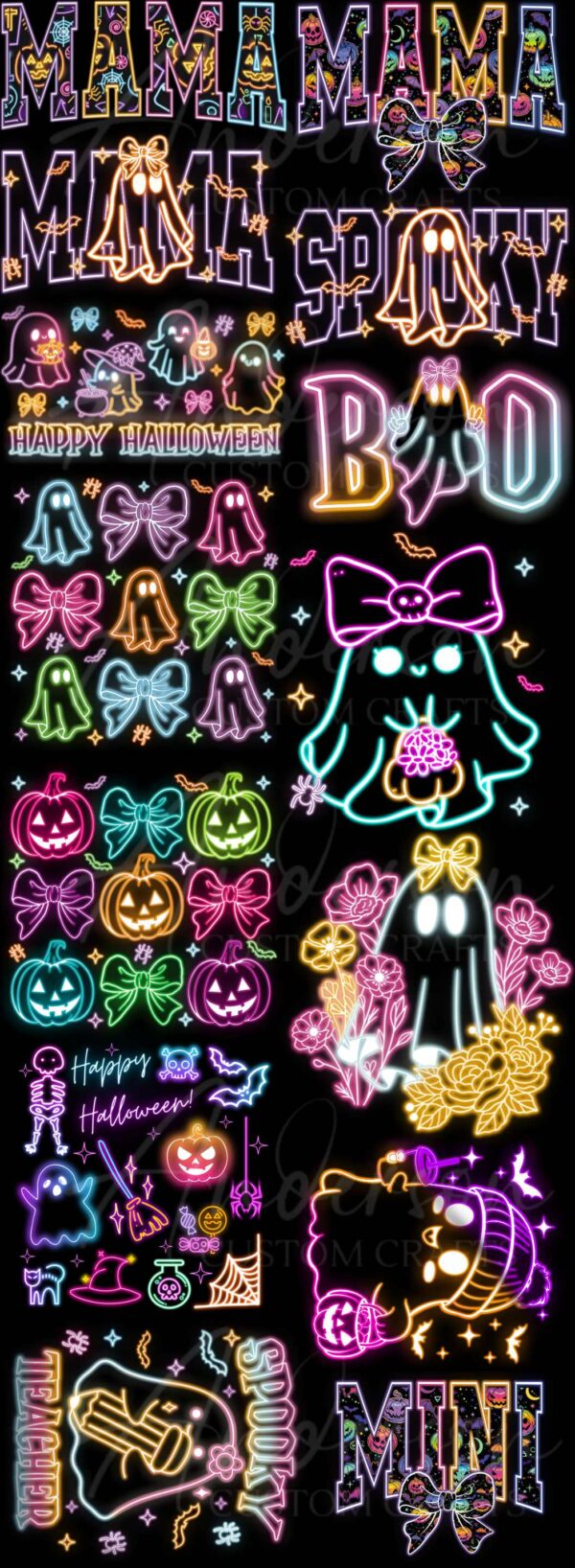 Halloween Pre-Made 22x72 Gang Sheet