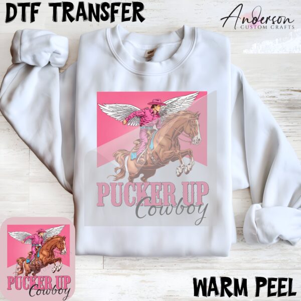 Pucker Up Cowboy DTF Transfer