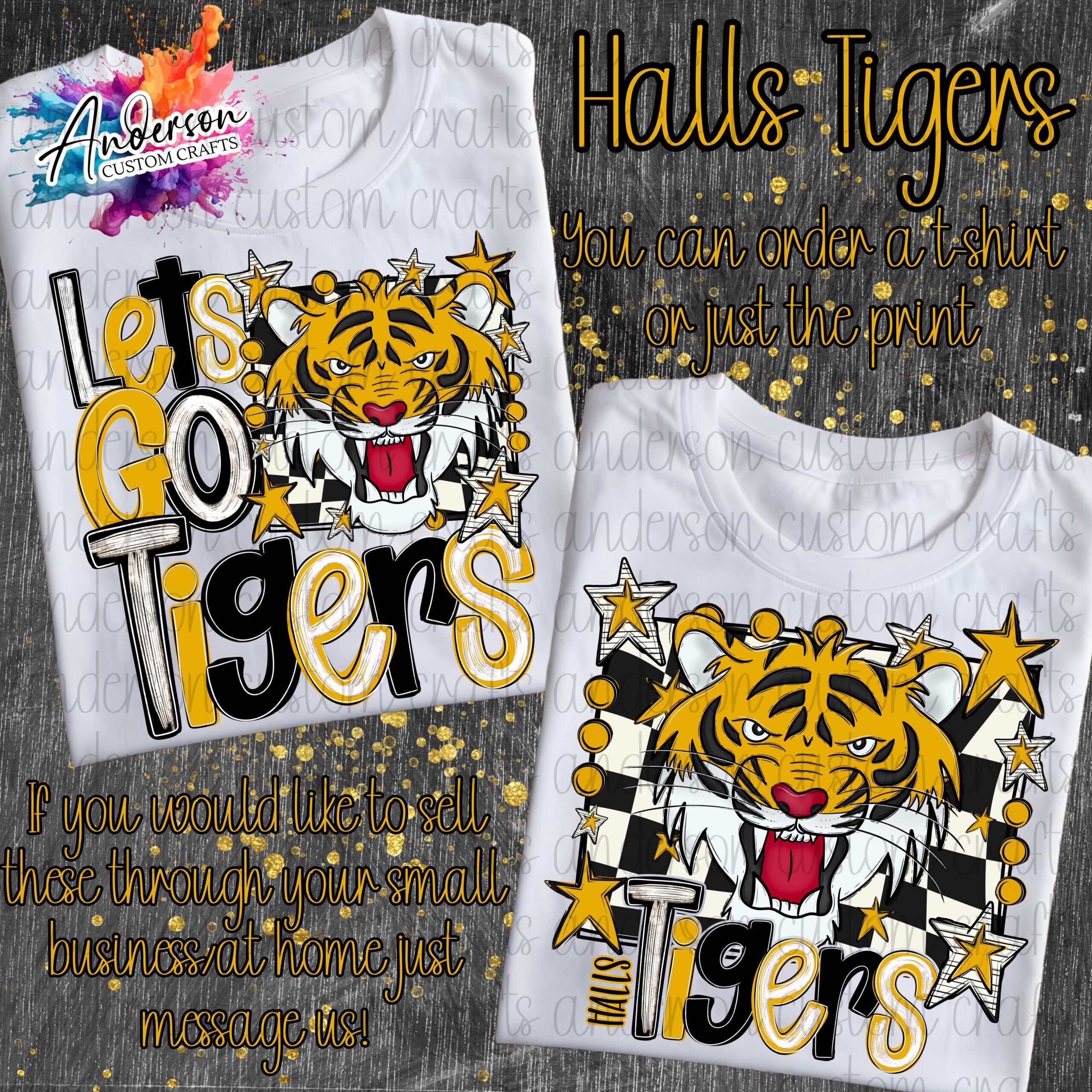 Halls Tigers with Multiple Designs