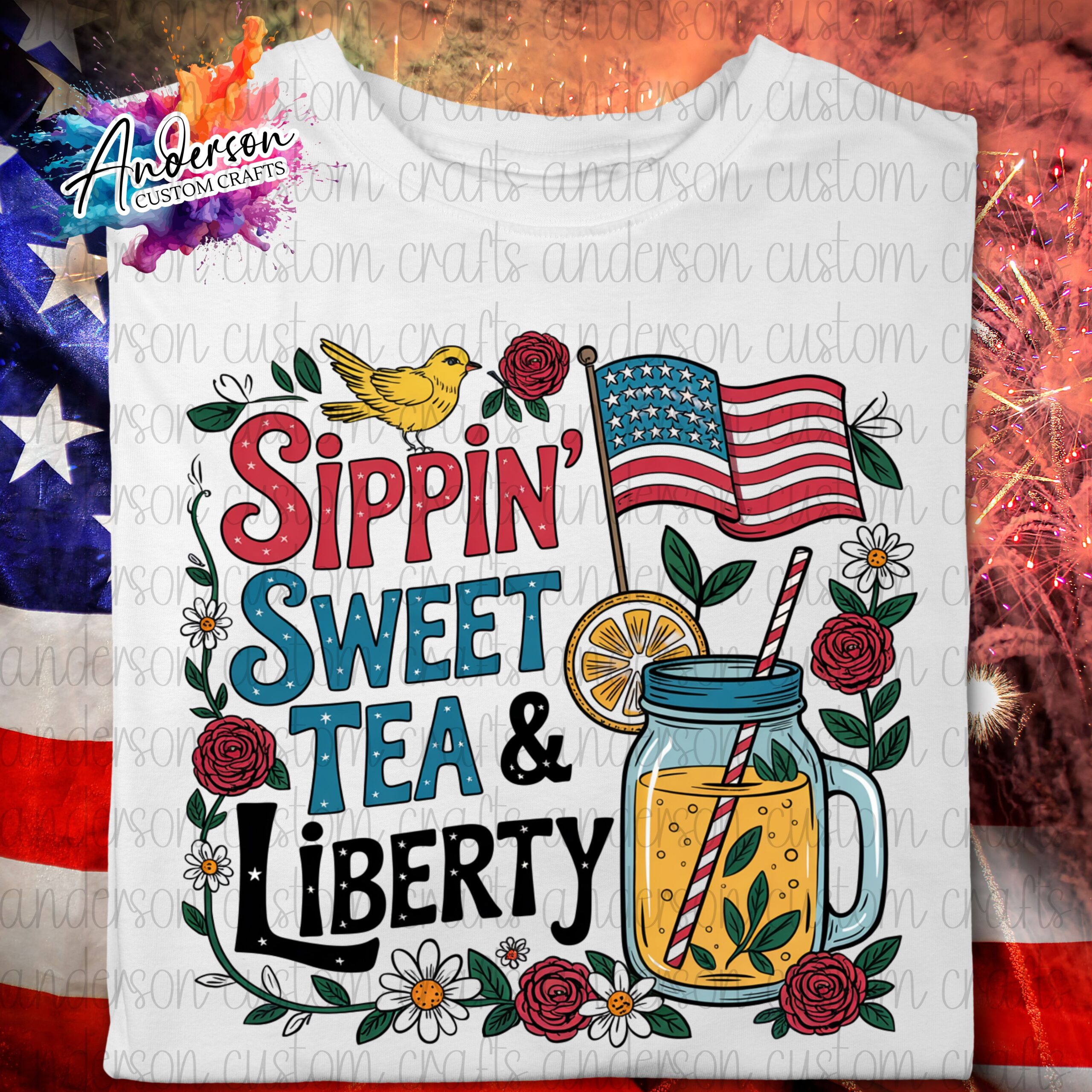 Sippin’ Sweet Tea & Liberty T-Shirt