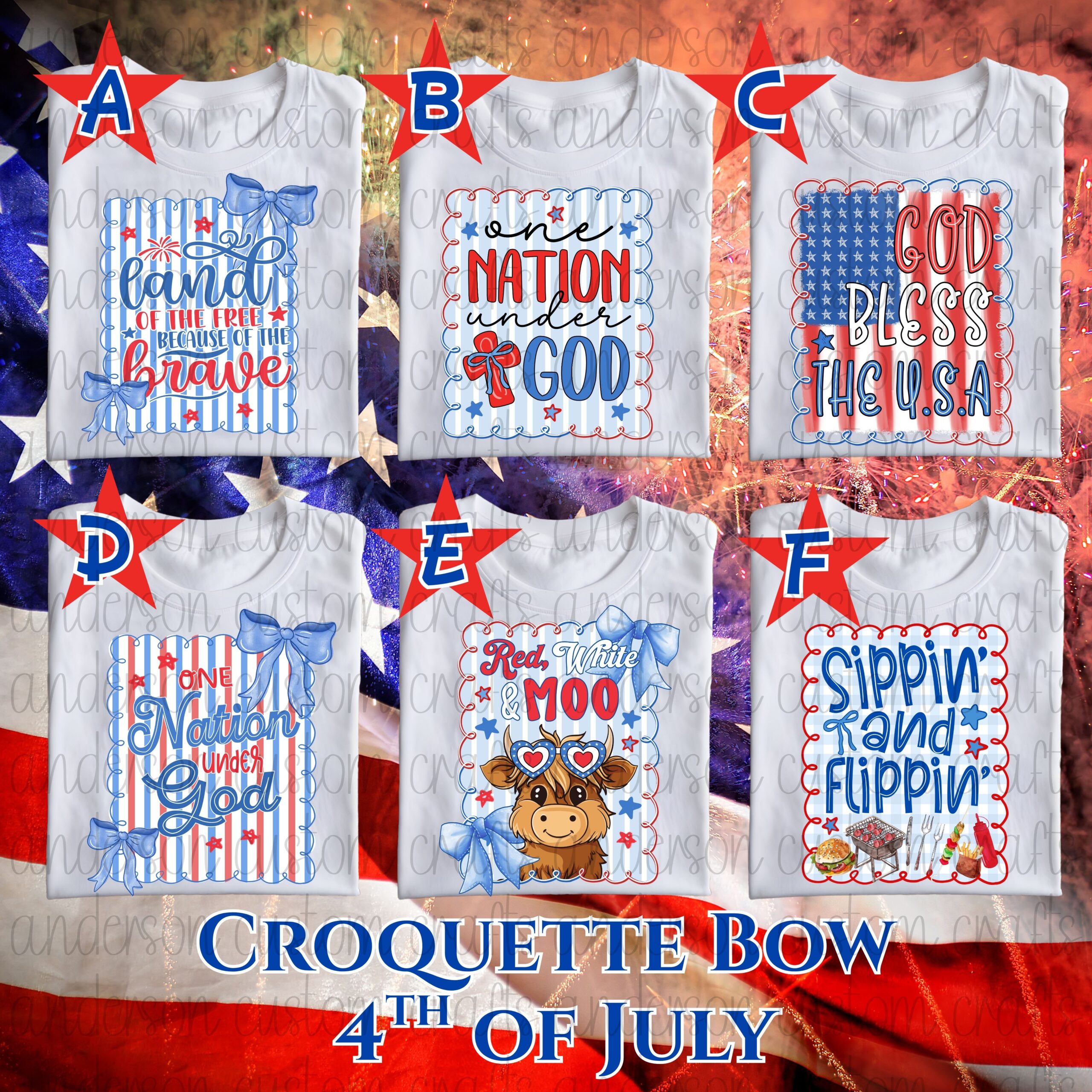 4th of July Croquette T-Shirt